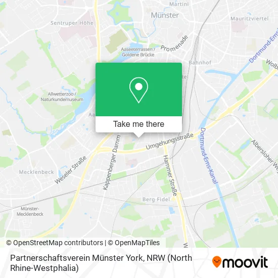 Карта Partnerschaftsverein Münster York