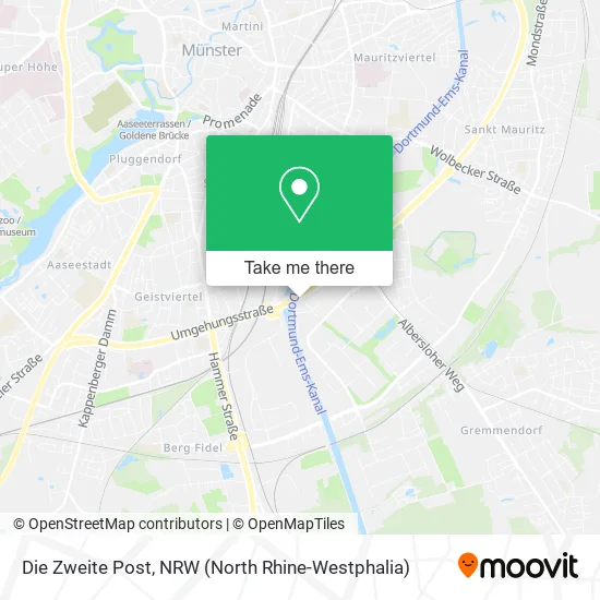 Карта Die Zweite Post