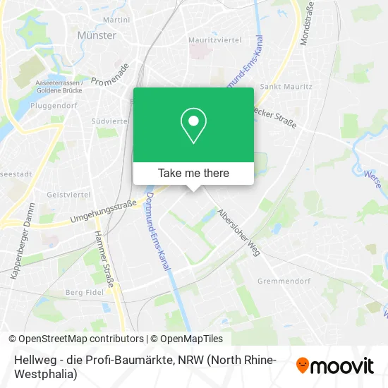 Карта Hellweg - die Profi-Baumärkte