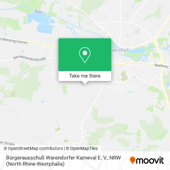 Карта Bürgerausschuß Warendorfer Karneval E. V.