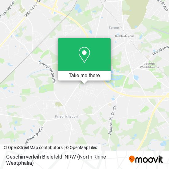 Geschirrverleih Bielefeld map