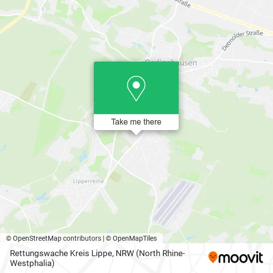 Rettungswache Kreis Lippe map