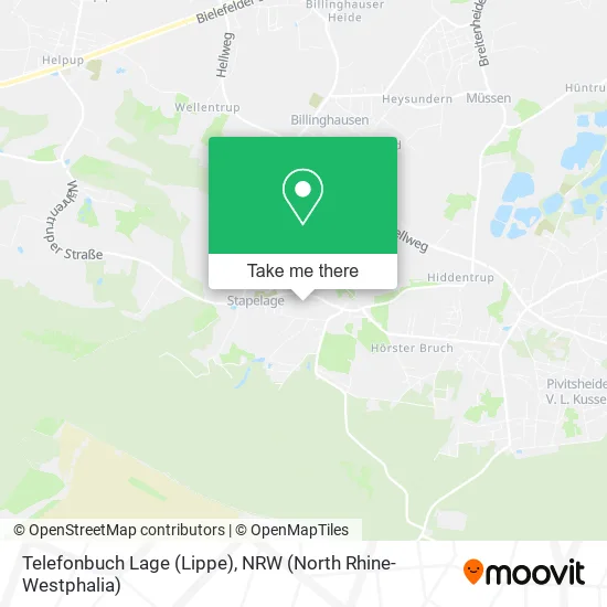 Карта Telefonbuch Lage (Lippe)