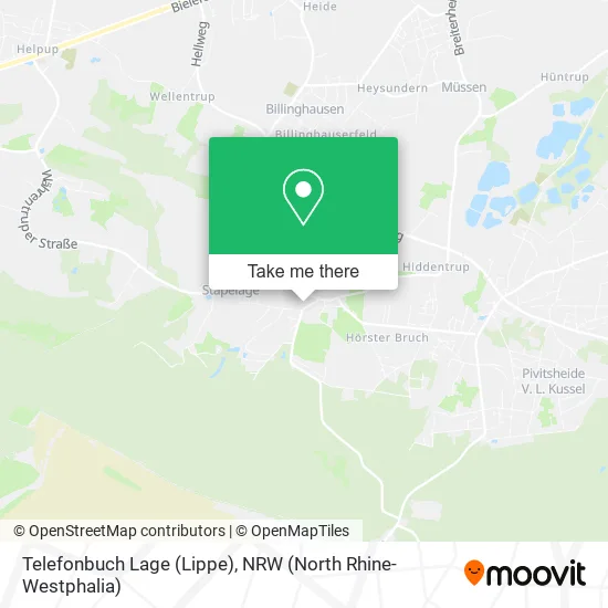 Карта Telefonbuch Lage (Lippe)
