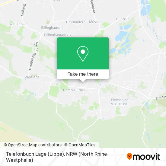 Карта Telefonbuch Lage (Lippe)
