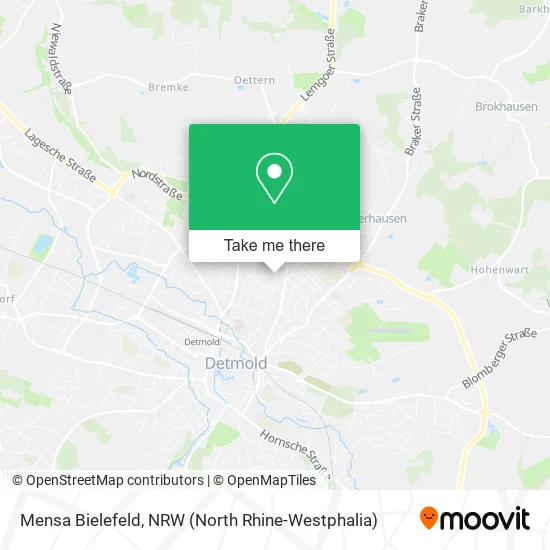 Карта Mensa Bielefeld