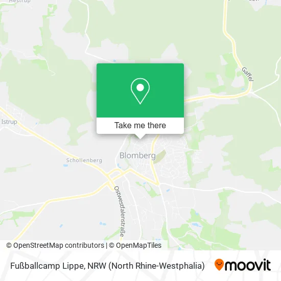 Карта Fußballcamp Lippe