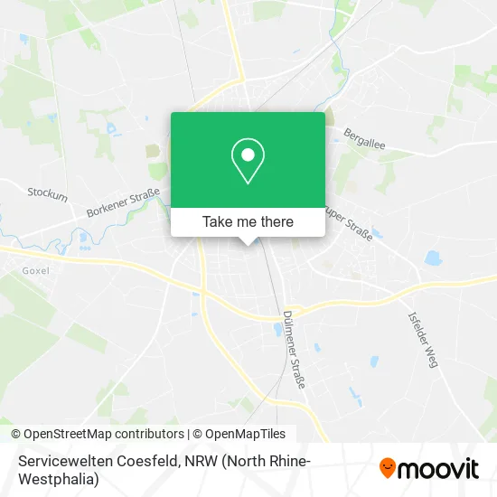 Карта Servicewelten Coesfeld