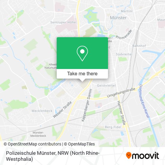 Polizeischule Münster map