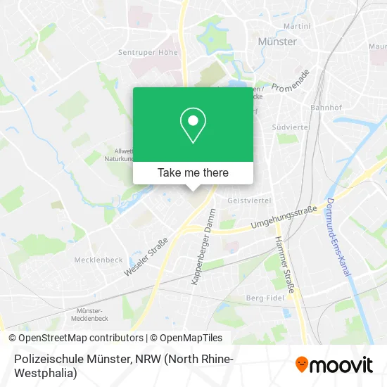 Карта Polizeischule Münster