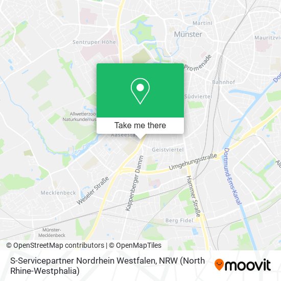 S-Servicepartner Nordrhein Westfalen map