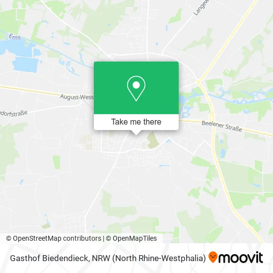 Карта Gasthof Biedendieck