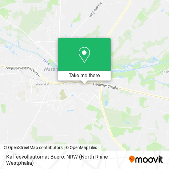 Карта Kaffeevollautomat Buero