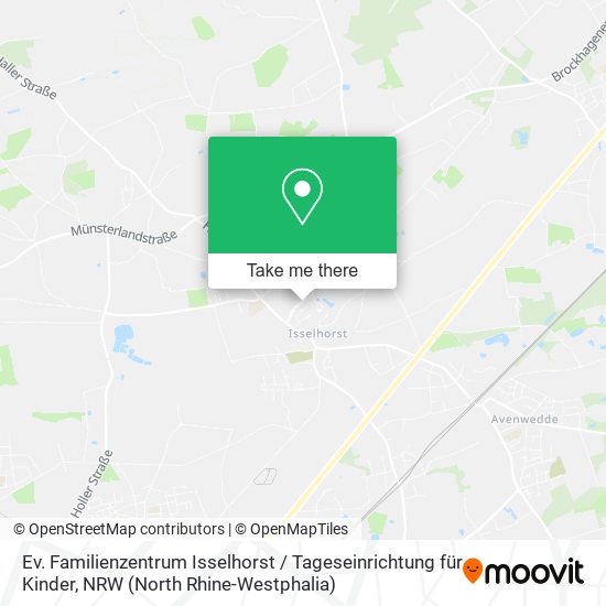 Карта Ev. Familienzentrum Isselhorst / Tageseinrichtung für Kinder