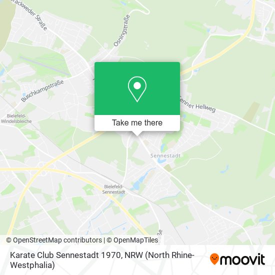 Karate Club Sennestadt 1970 map
