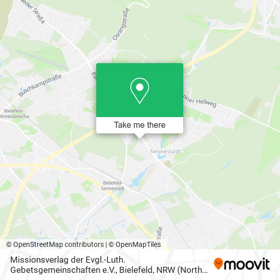 Missionsverlag der Evgl.-Luth. Gebetsgemeinschaften e.V., Bielefeld map