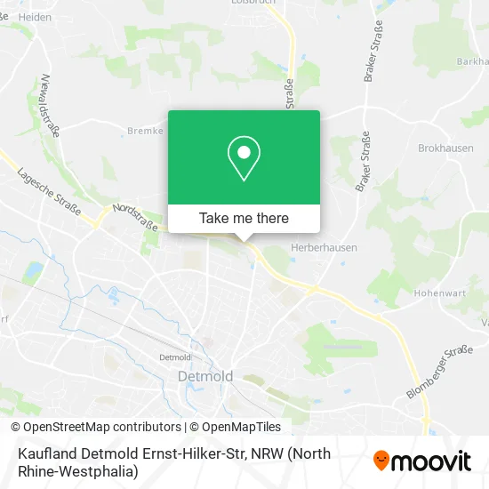 Карта Kaufland Detmold Ernst-Hilker-Str