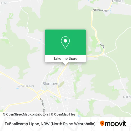 Карта Fußballcamp Lippe