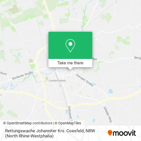 Rettungswache Johanniter Krs. Coesfeld map