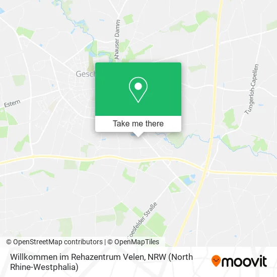 Карта Willkommen im Rehazentrum Velen