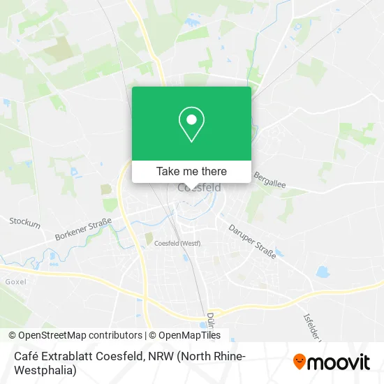 Карта Café Extrablatt Coesfeld