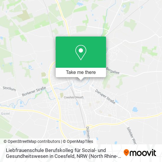 Liebfrauenschule Berufskolleg für Sozial- und Gesundheitswesen in Coesfeld map