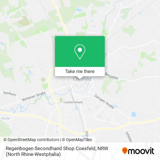 Regenbogen Secondhand Shop Coesfeld map
