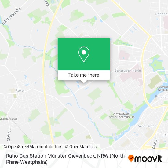 Ratio Gas Station Münster-Gievenbeck map