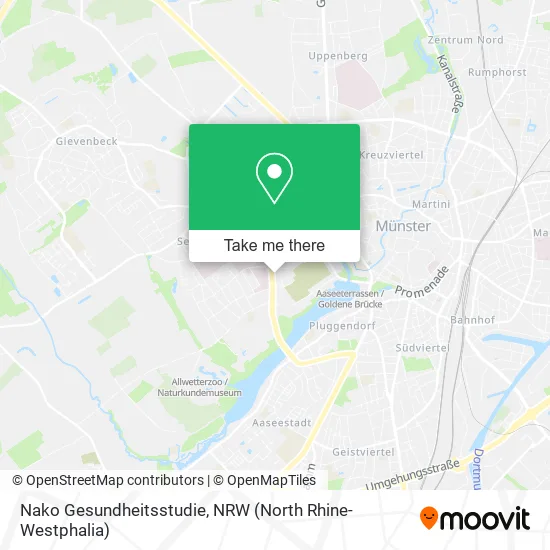 Карта Nako Gesundheitsstudie
