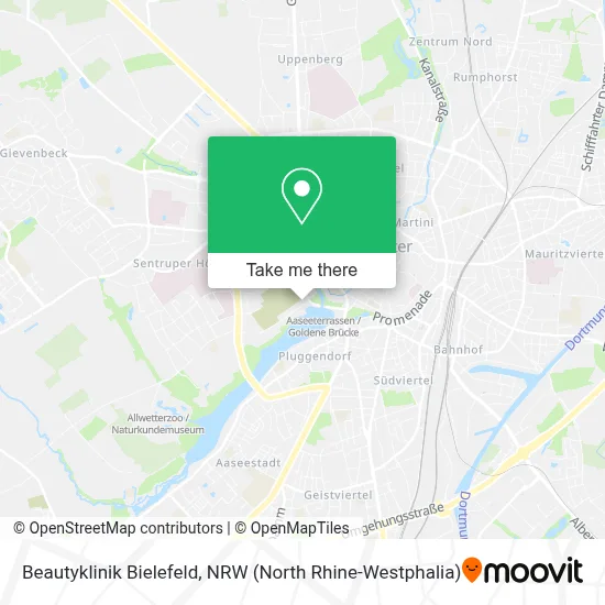 Beautyklinik Bielefeld map