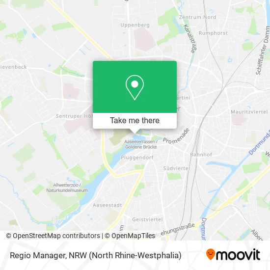 Regio Manager map