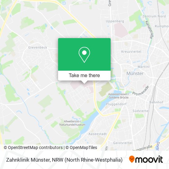 Zahnklinik Münster map