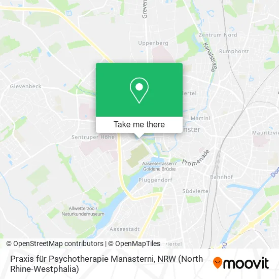 Карта Praxis für Psychotherapie Manasterni