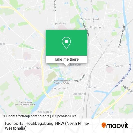 Карта Fachportal Hochbegabung