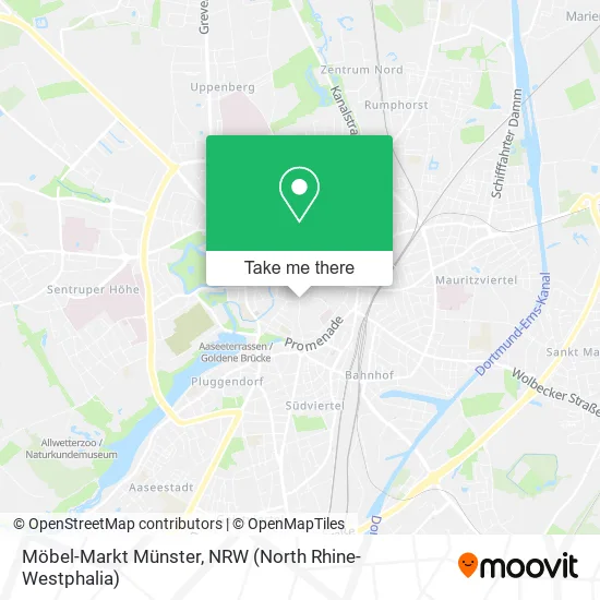 Карта Möbel-Markt Münster