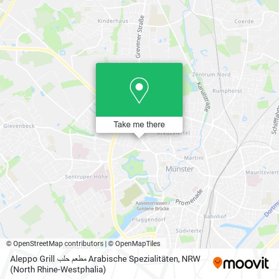 Aleppo Grill مطعم حلب Arabische Spezialitäten map