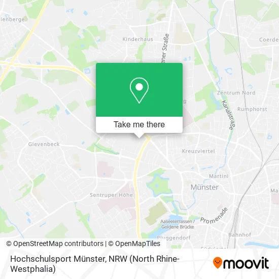 Карта Hochschulsport Münster