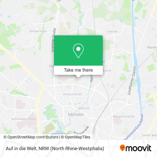 Auf in die Welt map