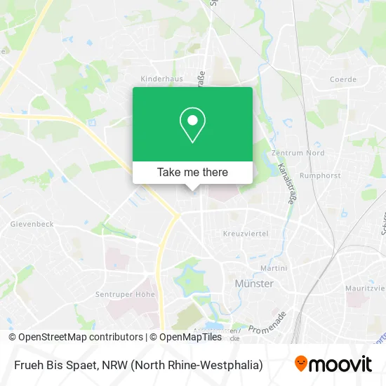 Карта Frueh Bis Spaet