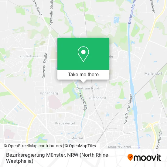 Карта Bezirksregierung Münster