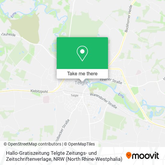 Hallo-Gratiszeitung Telgte Zeitungs- und Zeitschriftenverlage map