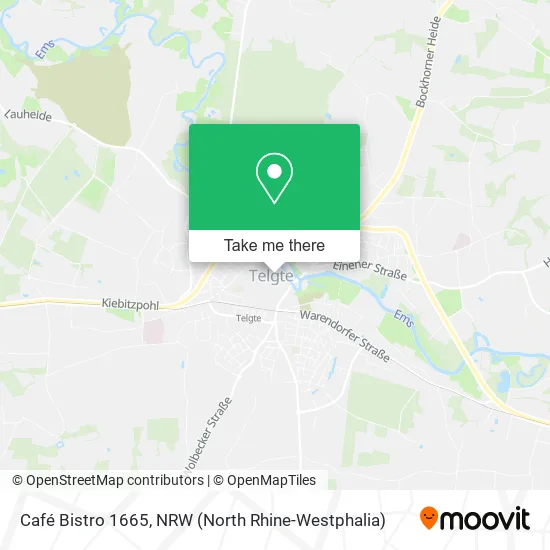 Карта Café Bistro 1665