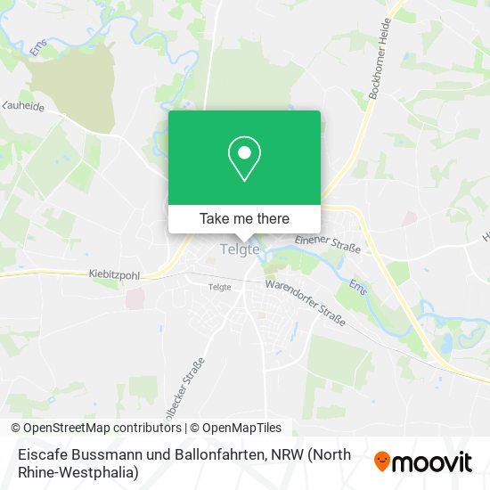 Eiscafe Bussmann und Ballonfahrten map
