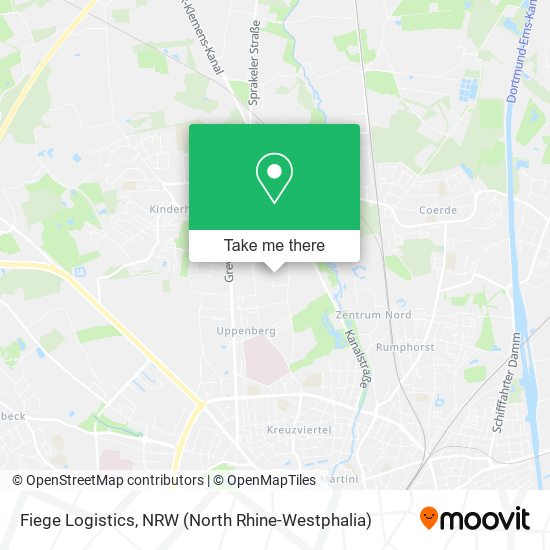 Fiege Logistics map