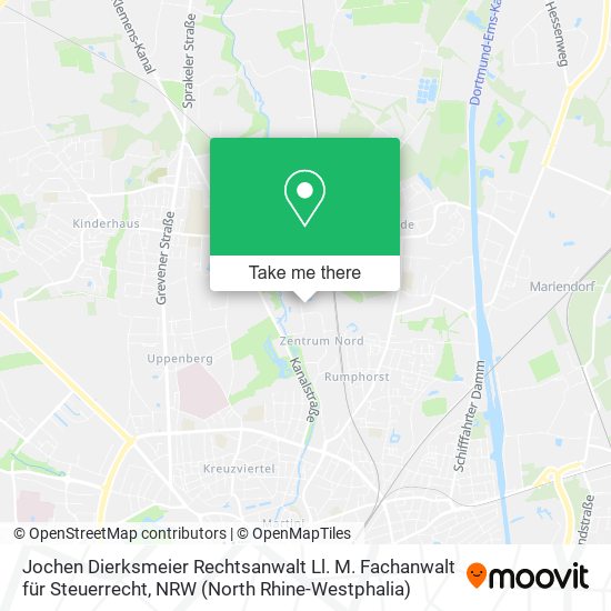 Jochen Dierksmeier Rechtsanwalt Ll. M. Fachanwalt für Steuerrecht map