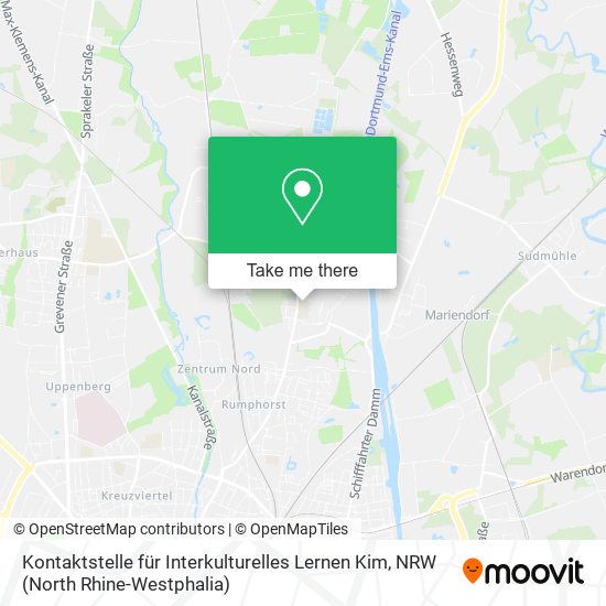 Kontaktstelle für Interkulturelles Lernen Kim map