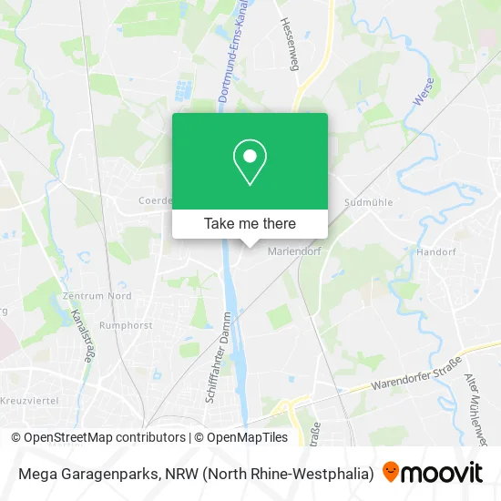 Карта Mega Garagenparks