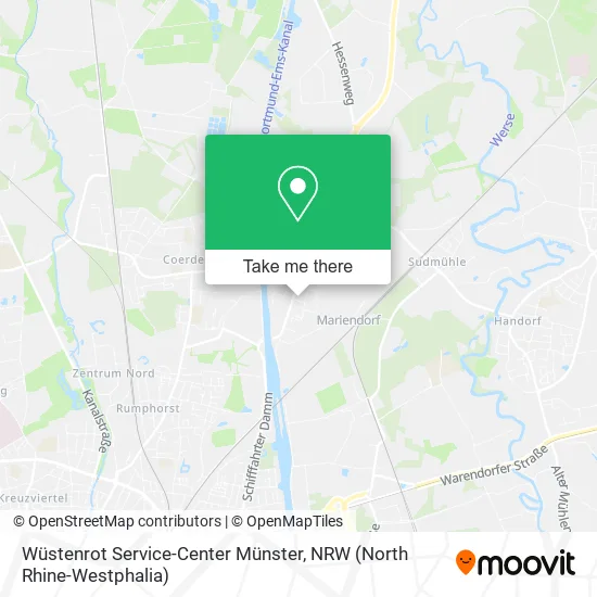 Карта Wüstenrot Service-Center Münster