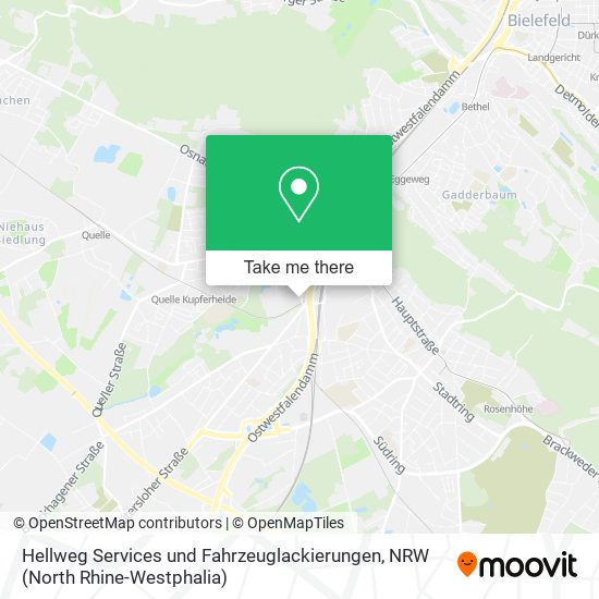 Hellweg Services und Fahrzeuglackierungen map