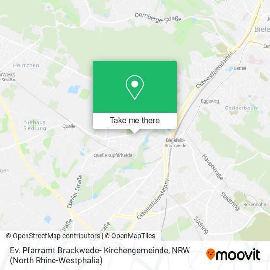 Ev. Pfarramt Brackwede- Kirchengemeinde map